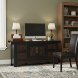 Oriental Cloud Scroll Dragons Relief Motif Treasure Chest Box GB264S