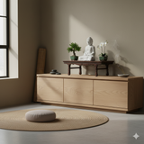 15" Brown Wood Rectangular Carving Legs Display Stand Riser GB280S