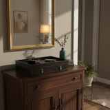 Oriental Small Drawers Dark Brown Rectangular Accent Treasure Chest Box GB282S