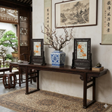 Chinese Orange Blossoms Porcelain Painting Wood Frame Tabletop Screen Art GB603