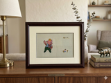 Vintage Embroidery Piggy Rectangular Framed Art GB661