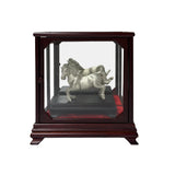 Decorative metal horse statue