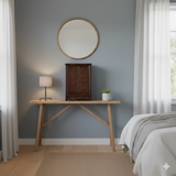 19.5" Natural Wood Pattern Brown 2 Doors Small Cabinet Chest GB249S