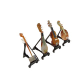 Natural Agate Gemstone Musical Instrument Mini Sculpture Set