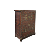 Vintage Korean Style Accent Storage Cabinet Metal Hardware Detail ws4514S