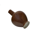 Slender neck globular porcelain vessel