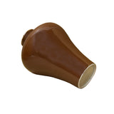 Monochrome brown ceramic bud vase