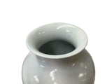 Off White Glaze Elephant Head Rings Slim Round Porcelain Art Vase JK235S