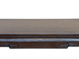 Oriental Dark Brown Natural Wood Drawers Rectangular Low Coffee Table GB623S