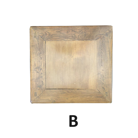 Chinese Vintage Light Brown Square Wood Ming Style Stool Table ws4063S Chinese Vintage Light Brown Square Wood Ming Style Stool Table ws4063S