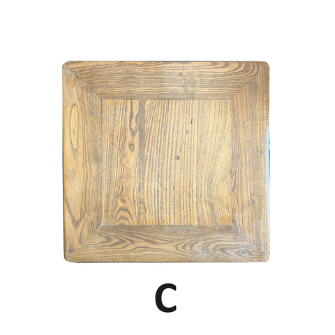 Chinese Vintage Light Brown Square Wood Ming Style Stool Table ws4063S Chinese Vintage Light Brown Square Wood Ming Style Stool Table ws4063S