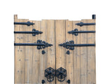 Chinese Vintage Iron Hardware Door Gate Wall Tall Panel ws4983S