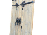 Chinese Vintage Iron Hardware Door Gate Wall Tall Panel ws4983S