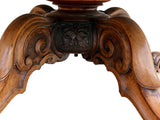 Vintage Estate Burl Walnut Wood Large Oval Low Coffee Table GB648S