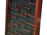 Chinese Brown Rectangular Glass Door Wall Mount Curio Display Chest ws4589S