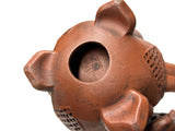 Vintage Brown Pumpkin Elephant Zisha Clay Teapot Art Display JK301S