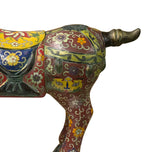 Vintage Oriental Chinese Reddish Maroon Cloisonne Metal Horse Figure ws4936S A