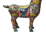 Vintage Oriental Chinese Reddish Maroon Cloisonne Metal Horse Figure ws4936S A