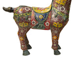 Vintage Oriental Chinese Reddish Maroon Cloisonne Metal Horse Figure ws4935S