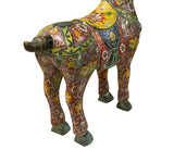 Vintage Oriental Chinese Reddish Maroon Cloisonne Metal Horse Figure ws4935S