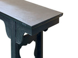 Chinese Dark Brown Black Huali Rosewood Ming Style Altar Table ws4938S