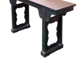Chinese Dark Brown Black Huali Rosewood Ming Style Altar Table ws4938S