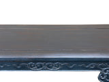 Vintage Rosewood Dark Brown Black Stain Dragon Relief Carving Altar Table ws4960S