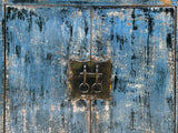 Distressed Light Ink Blue Mix Color Drawer Doors End Table Nightstand Cabinet ws4606S