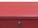 Chinese Distressed Brick Red Simple Drawer End Table Nightstand ws4580S