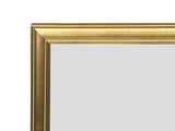 Vintage Copper Gold Paint Rectangular Wood Framed Mirror ws4581S