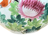 Vintage Chinese Famille Rose Bird & Peony Porcelain Jar Vase ws4956S