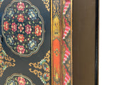 Tibetan Style Lotus Geometric Graphic Carving Edge Storage Cabinet ws4611S