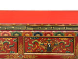 Tibetan Style 8 Auspicious Symbols Graphic Credenza Storage Cabinet ws4623S