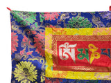 Vintage Tibetan Style Uchen Wall Hanging Tapestry Fabric Art GB760S
