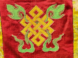 Vintage Tibetan Style Treasure Symbol Wall Hanging Tapestry Fabric Art GB789S