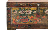 Vintage Distressed Brick Red Brown Flower Vase Oriental Wood Trunk Table ws4633S