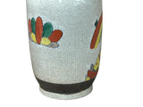 Orient Crackle Gray Warrior Graphic Artistic Pottery Ceramic Vase ws4704S