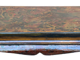 Chinese Tibetan Yellow Brown Dragon Head Lacquer Low Coffee Table ws2739S