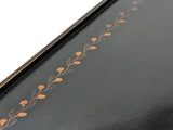 Vintage Black Slayed Legs Rectangular Low Coffee Table GB679S