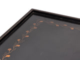 Vintage Black Slayed Legs Rectangular Low Coffee Table GB679S