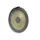 23.5" Vintage Oriental Mixed Metal Round Gong Display ws4910S