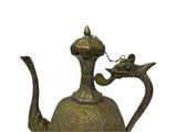 Handmade Artistic Brass Metal Color Wine Jar Shape Display Figure ws4790S