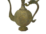 Handmade Artistic Brass Metal Color Wine Jar Shape Display Figure ws4790S