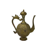 Handmade Artistic Brass Metal Color Wine Jar Shape Display Figure ws4790S