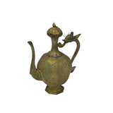 Handmade Artistic Brass Metal Color Wine Jar Shape Display Figure ws4790S