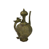 Handmade Artistic Brass Metal Color Wine Jar Shape Display Figure ws4790S