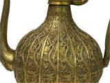 Handmade Artistic Brass Metal Color Wine Jar Shape Display Figure ws4796S