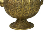Handmade Artistic Brass Metal Color Wine Jar Shape Display Figure ws4796S