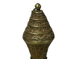 Handmade Artistic Brass Metal Color Wine Jar Shape Display Figure ws4796S