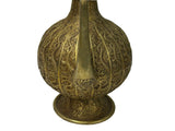 Handmade Artistic Brass Metal Color Wine Jar Shape Display Figure ws4796S
